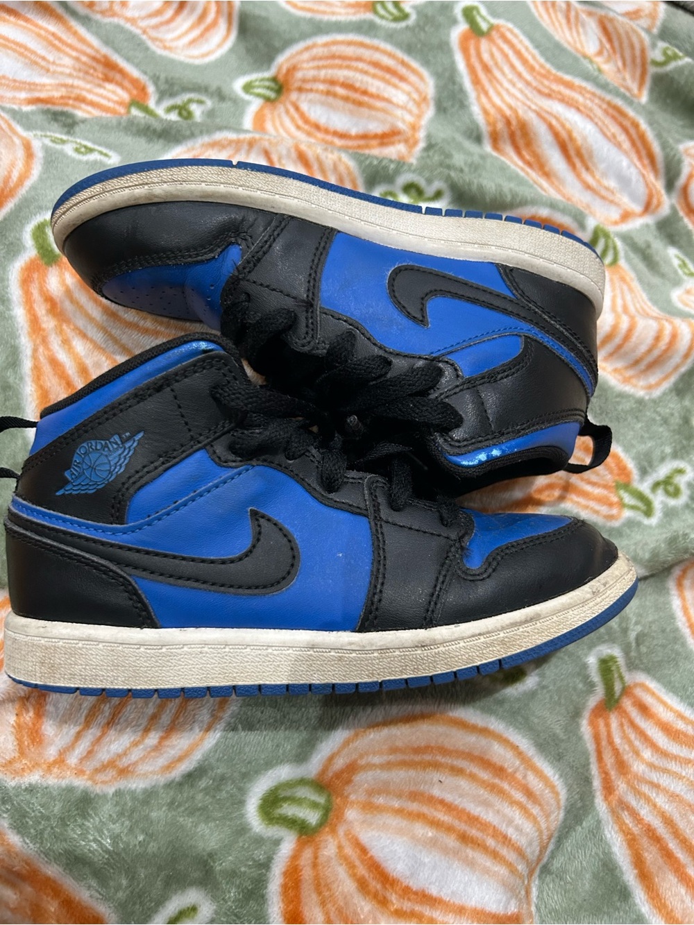 Nike Kids Blue and Black High-Top Sneakers